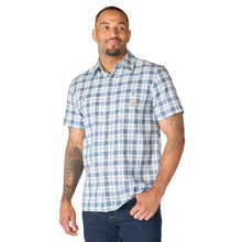 Load image into Gallery viewer, Men's Carhartt Bozeman Relaxed Short-Sleeve Plaid Shirt