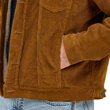 Load image into Gallery viewer, Men's Wrangler® Cowboy Cut® Sherpa Lined Corduroy Jacket