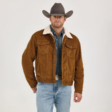 Load image into Gallery viewer, Men's Wrangler® Cowboy Cut® Sherpa Lined Corduroy Jacket
