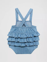 Load image into Gallery viewer, Infant Wrangler Girls Sleeveless Denim Onesie