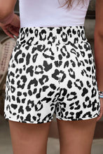 Load image into Gallery viewer, White Leopard High Waisted Athletic Shorts