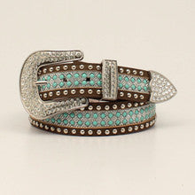 Load image into Gallery viewer, Angel Ranch Beaded Turquoise Girl's Belt
