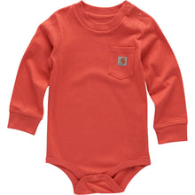 Load image into Gallery viewer, Carhartt Long Sleeve Pocket Bodysuit Onesie
