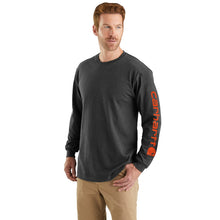 Load image into Gallery viewer, Loose Fit Heavyweight Long Sleeve Logo Sleeve Graphic T-Shirt