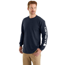 Load image into Gallery viewer, Loose Fit Heavyweight Long Sleeve Logo Sleeve Graphic T-Shirt