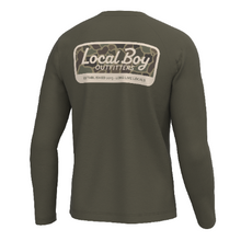 Load image into Gallery viewer, Local Boy Youth LS Heather Blend Graphic T-Shirt