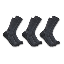 Load image into Gallery viewer, Carhartt Force Midweight Crew Socks3 Pack