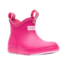 Load image into Gallery viewer, XtraTuf Children's Neon Pink Ankle Deck Boot