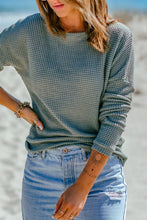 Load image into Gallery viewer, Sage Waffle Knit Top