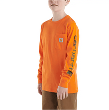 Load image into Gallery viewer, Carhartt Youth Long Sleeve Pocket T-Shirt