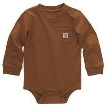 Load image into Gallery viewer, Carhartt Long Sleeve Pocket Bodysuit Onesie