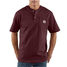 Load image into Gallery viewer, Carhartt Loose Fit Heavyweight Short Sleeve Henley T-Shirt Big & Tall