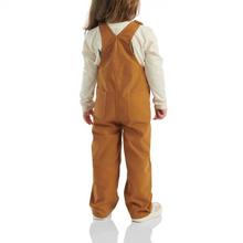 Load image into Gallery viewer, Girl's Canvas Ruffle Front Overalls