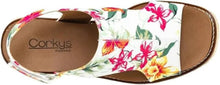 Load image into Gallery viewer, Corky’s White Floral Freddie Wedges