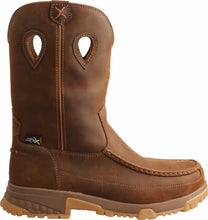 Load image into Gallery viewer, Twisted X Men's Distressed Saddle Brown CellStretch MetGuard Round Nano Composite Toe Work Boot