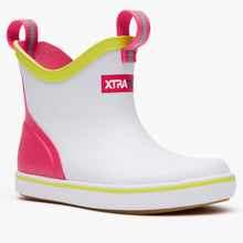 Load image into Gallery viewer, XtraTuf Children's White Multi/Pink Ankle Deck Boot