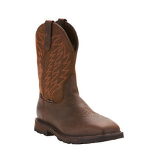 Load image into Gallery viewer, Ariat Men's Brown Groundbreaker Wide H20 Wide Square Toe Boots