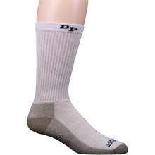 Load image into Gallery viewer, Dan Post Socks Mens White Mid Calf Cotton Blend Med Weight
