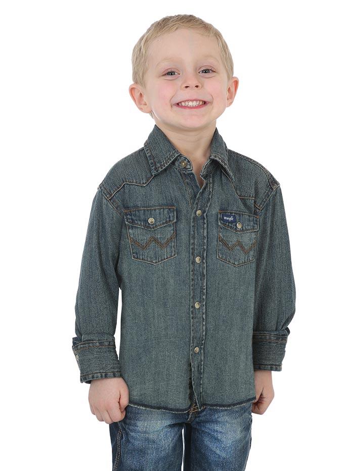 Boy's Wrangler Western Denim Shirt