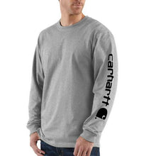 Load image into Gallery viewer, Loose Fit Heavyweight Long Sleeve Logo Sleeve Graphic T-Shirt