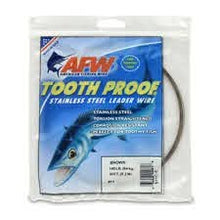 Load image into Gallery viewer, AFW Tooth Proof Stainless Steel Leader Wire