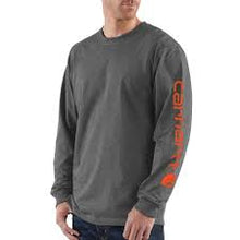 Load image into Gallery viewer, Loose Fit Heavyweight Long Sleeve Logo Sleeve Graphic T-Shirt