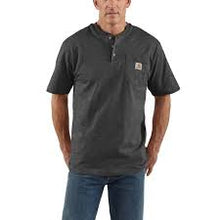 Load image into Gallery viewer, Carhartt Loose Fit Heavyweight Short Sleeve Henley T-Shirt Big & Tall