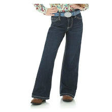 Load image into Gallery viewer, Wrangler Girls' Dark Wash Boot Cut Jeans
