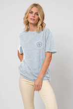 Load image into Gallery viewer, Lauren James Red White Blue Jean Short Sleeve Pocket T-Shirt