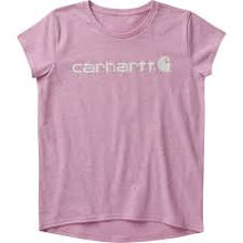 Load image into Gallery viewer, Girls&#39; Short-Sleeve Crewneck Core Carhartt Logo T-Shirt
