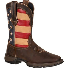 Load image into Gallery viewer, Durango® Lady Rebel™ Patriotic Women&#39;s Pull-On Western Flag Boot
