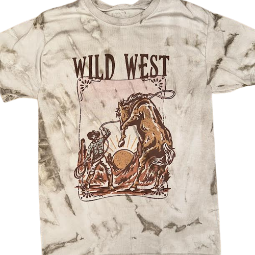76 & CO. Wild West Short Sleeve Tee Shirt