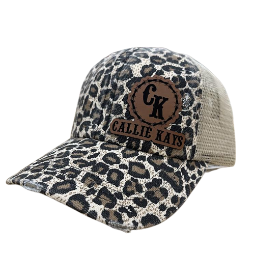 Blended Creations Women's Callie Kay's Leather Patch Hat