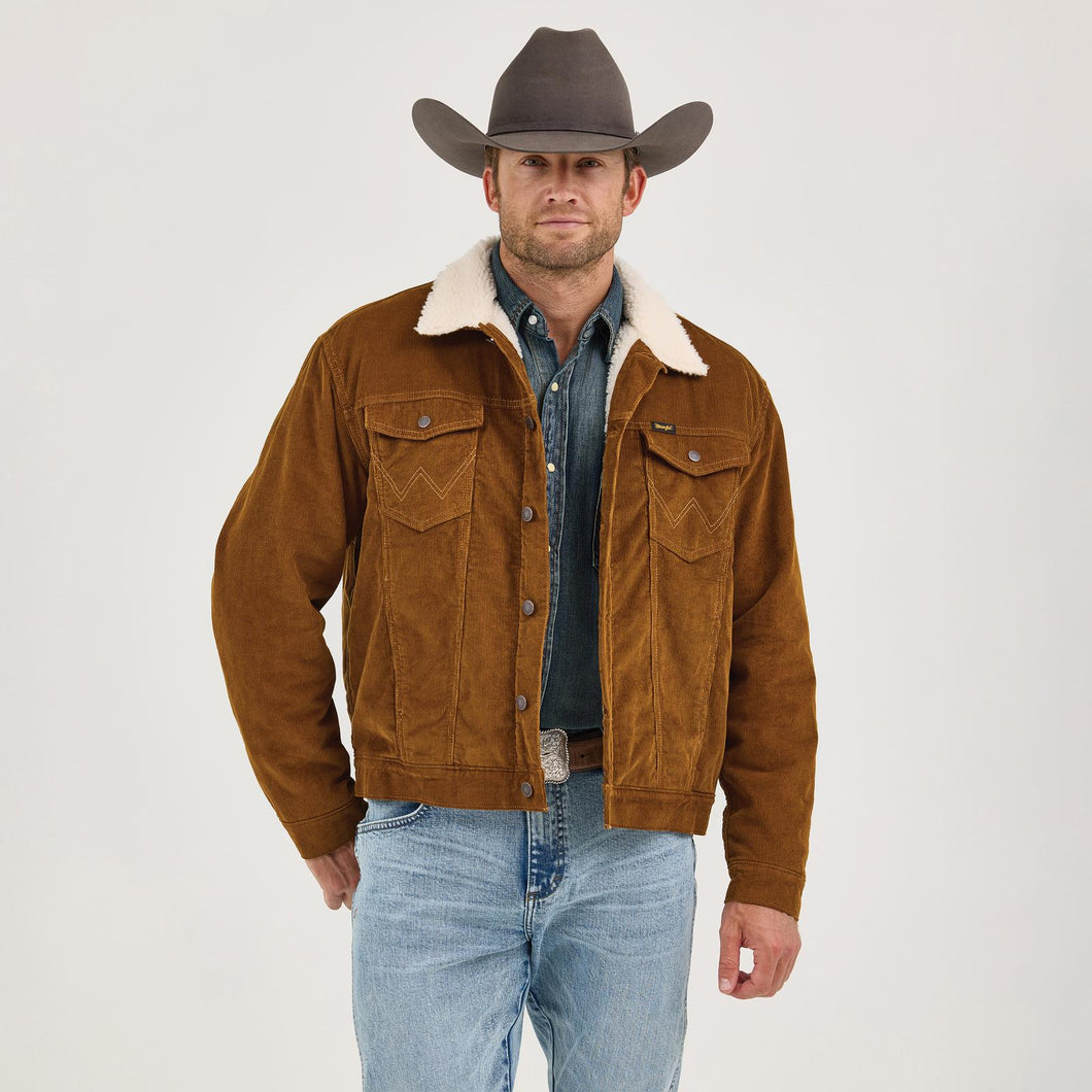 Men's Wrangler® Cowboy Cut® Sherpa Lined Corduroy Jacket