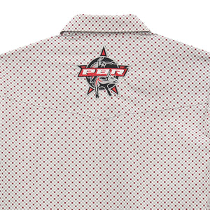 Men's Wrangler® PBR® Logo Long Sleeve Print Western Snap Shirt