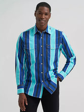 Load image into Gallery viewer, Wrangler Vintage-Inspired Brushpopper Western Snap Workshirt
