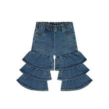 Load image into Gallery viewer, Wrangler® Baby Girls Pull Up Tiered Flare Jean
