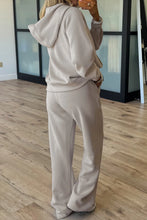 Load image into Gallery viewer, Jet Stream Half Zip Thumbhole Sleeve Hoodie Active Pants 2pcs Outfit
