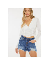 Load image into Gallery viewer, Kancan High Rise Button Mom Shorts

