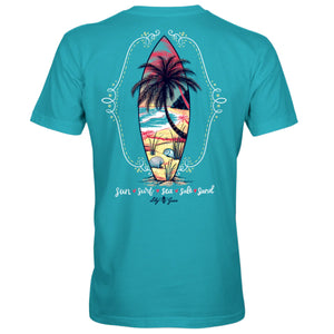 Lily Grace Surfboard Women's Short Sleeve T-Shirt