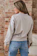 Load image into Gallery viewer, Parchment Western V Neck Sweatshirt
