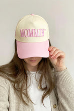 Load image into Gallery viewer, Pink MOMMIN Embroidered Color Block Baseball Cap
