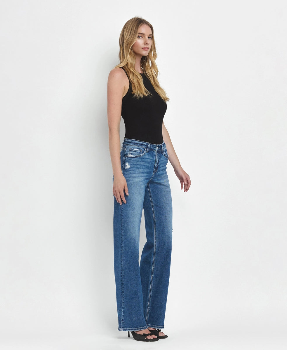 Mid Rise Full Length Wide Leg Jeans – Callie Kay's