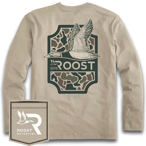 Roost Waterfowl Youth Camo Shield Long Sleeve Shirt