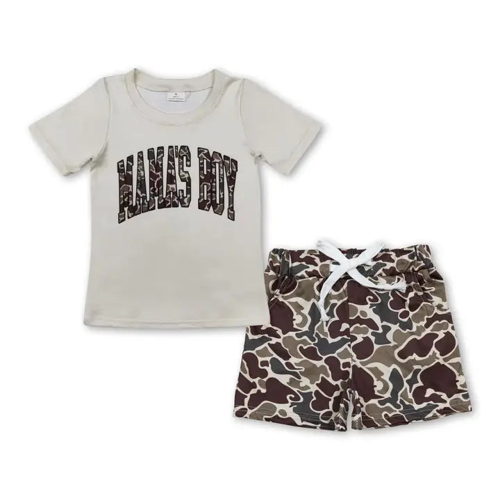 Mama's Boy Camo Kid's Set