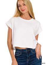 Load image into Gallery viewer, Cotton Short Sleeve Cropped Tee
