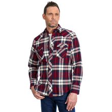 Load image into Gallery viewer, Wrangler Men's Assorted Color Plaid Heavy Brushed Flannel Shirt Western Shirt
