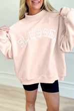Load image into Gallery viewer, Light Pink Oversize Blessed Sweatshirt

