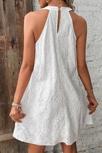 Load image into Gallery viewer, White Boho Halter Neck Women&#39;s Dress
