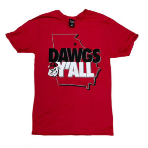 Georgia Bulldogs Red Dawgs Y'all Tee Shirt
